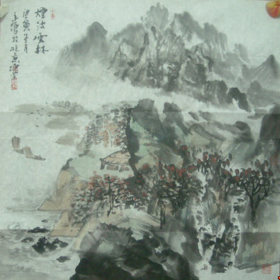 烟波云林 - 高永谦山水画 - 单县谦山堂画廊