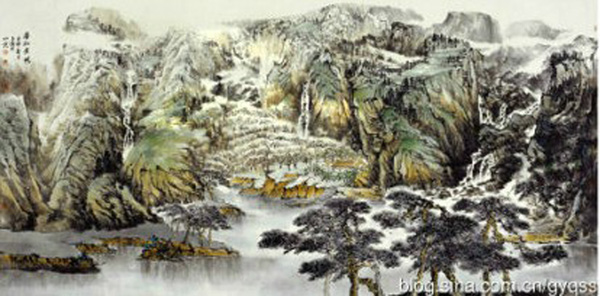 春和景明 - 高永谦山水画 - 单县谦山堂画廊